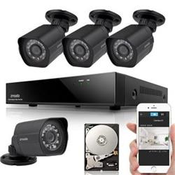 ZMODO sPoE 1080p Kit 8kanálový kamerový systém ZM-SS8002B8-S, Recorder+4x1080p IR Camera, 1TB