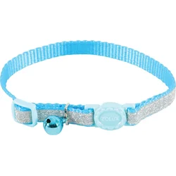 Zolux Obojek pro kočky SHINY nylon modrý 10mm/30cm