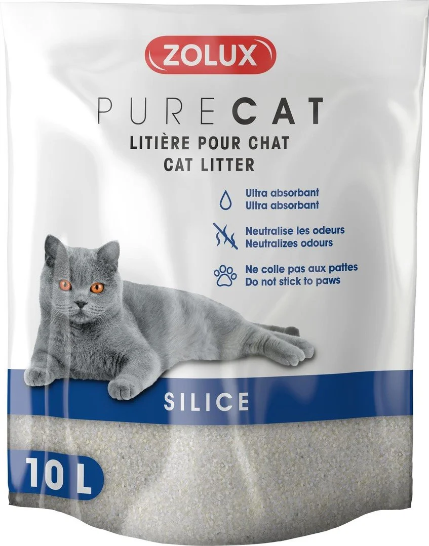 Zolux Podestýlka PURECAT natural silica 10l
