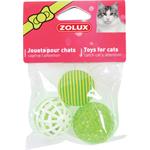 Zolux sada loptičiek 3ks 4cm zelená