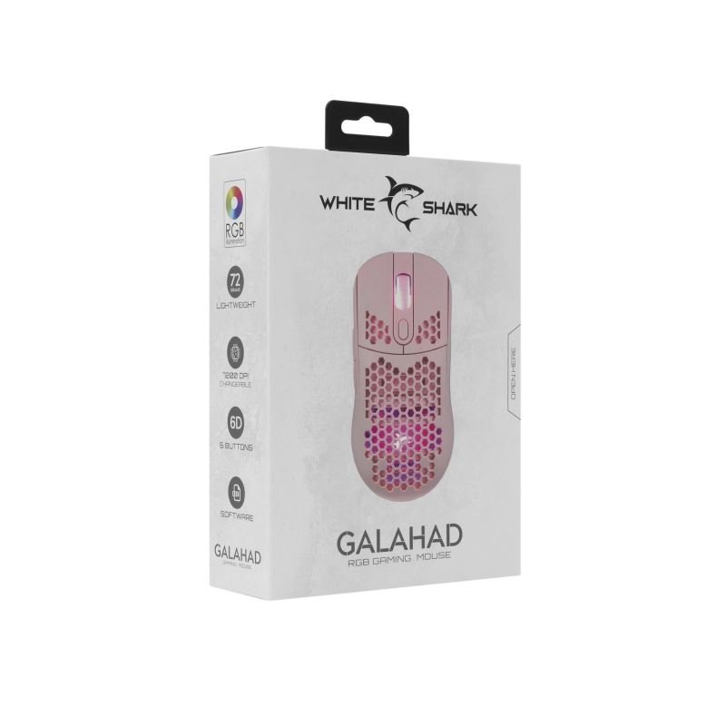 Žralok biely GALAHAD, ružový