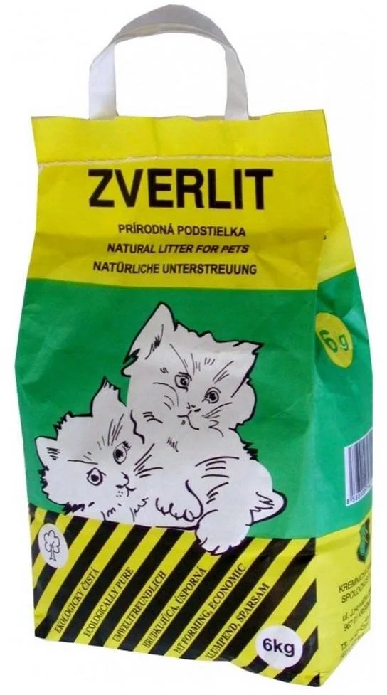 ZVERLIT zelená hrubá podestýlka pro kočky 6kg