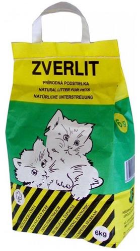 ZVERLIT zelená hrubá podstielka pre mačky 6kg