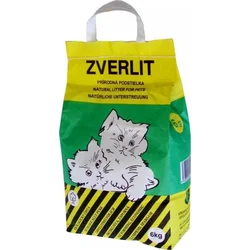 ZVERLIT zelená hrubá podstielka pre mačky 6kg